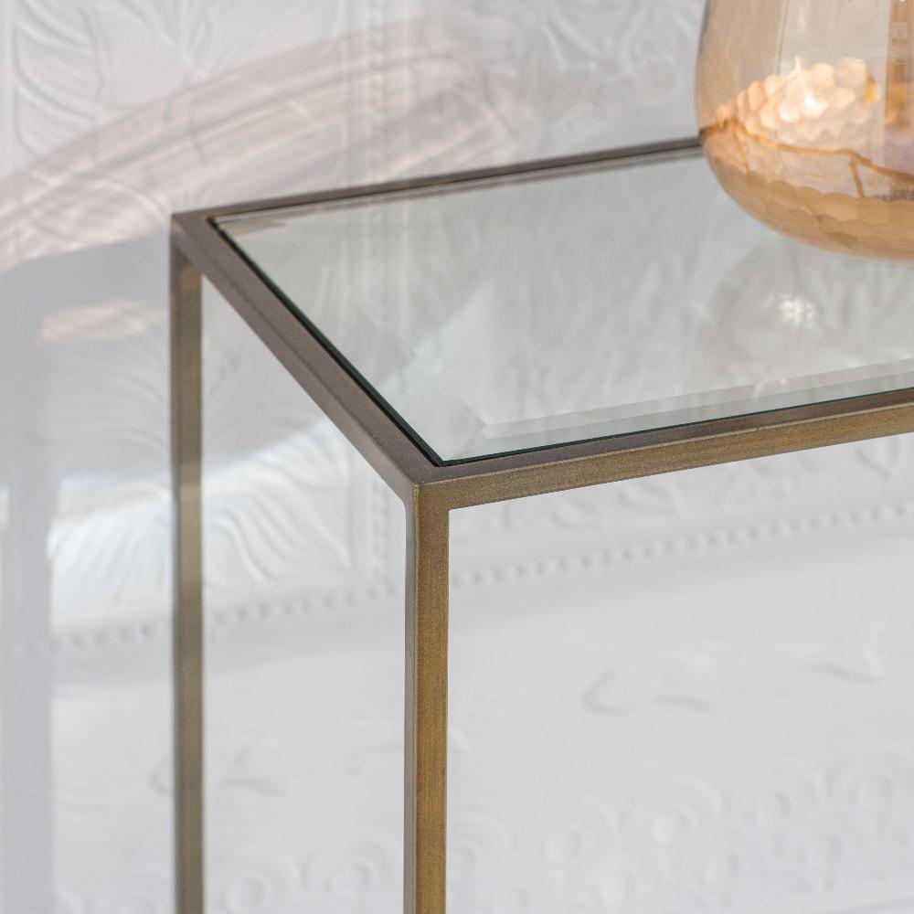 Gallery Interiors Rothbury Console Table in Bronze