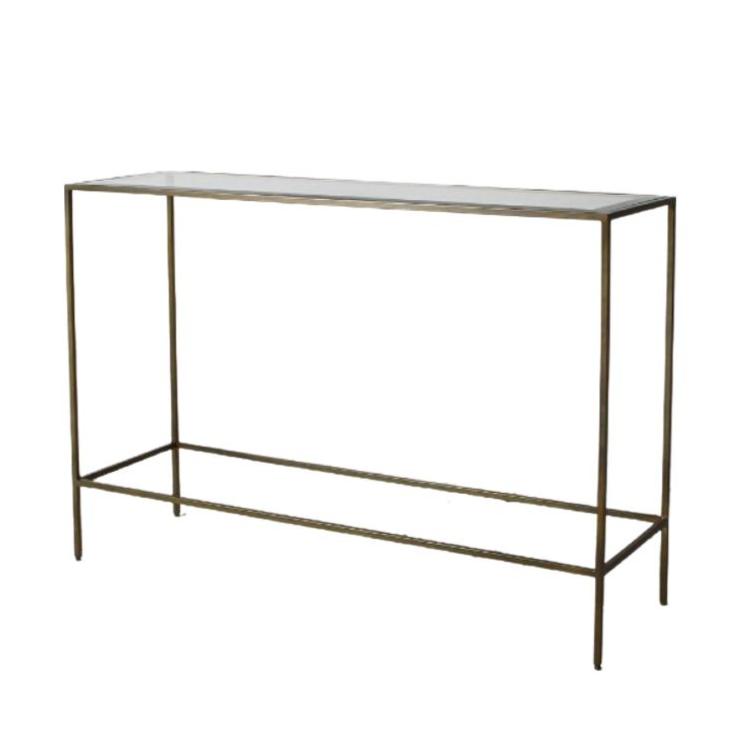 Gallery Interiors Rothbury Console Table in Bronze