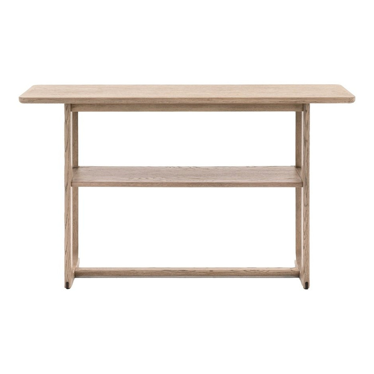 Gallery Interiors Croft Console Table in Smoke