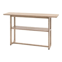 Gallery Interiors Croft Console Table in Smoke