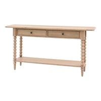 Gallery Interiors Abingdon 2 Drawer Console Table