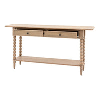 Gallery Interiors Abingdon 2 Drawer Console Table