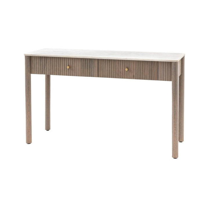 Grove 2 Drawer Marble Console GalleryDirect 3
