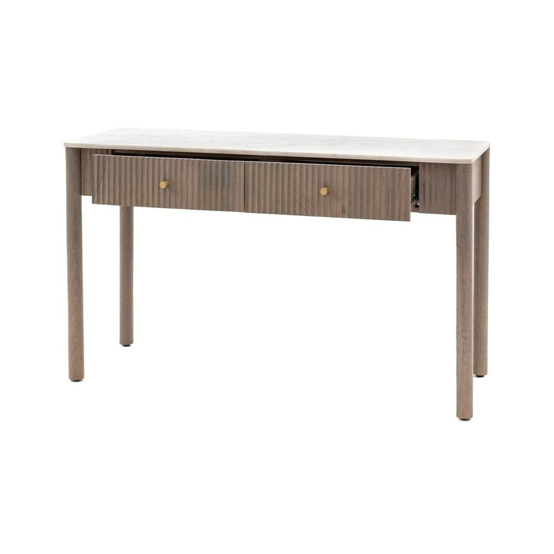 Grove 2 Drawer Marble Console GalleryDirect 4