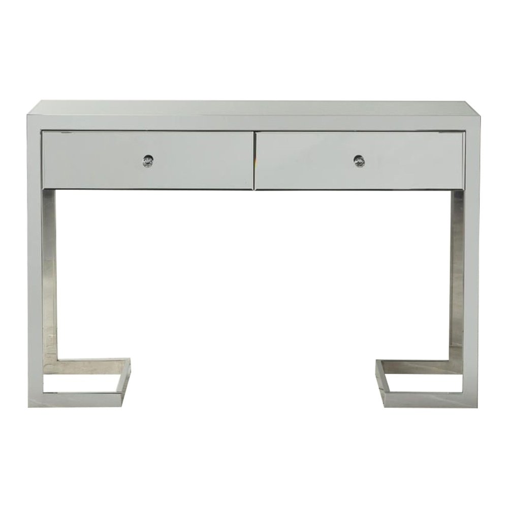 Gallery Interiors Cutler 2 Drawer Mirrored Console
