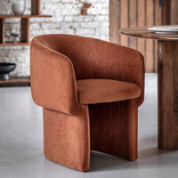 Gallery Interiors Haven Armchair in Rust