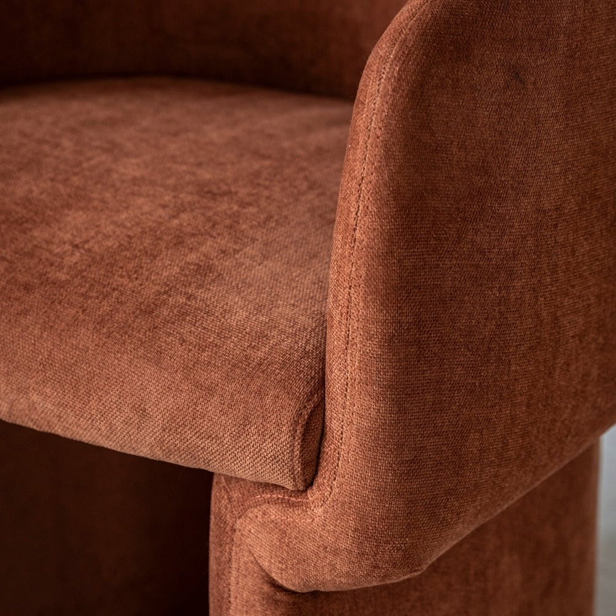 Gallery Interiors Haven Armchair in Rust