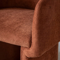 Gallery Interiors Haven Armchair in Rust