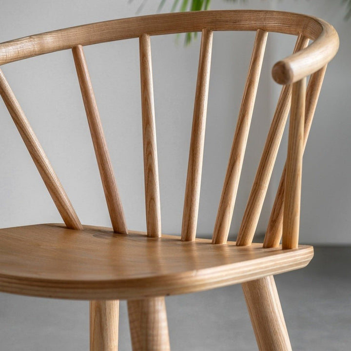 Croft Set of 2 Dining Chairs - Natural GalleryDirect 4
