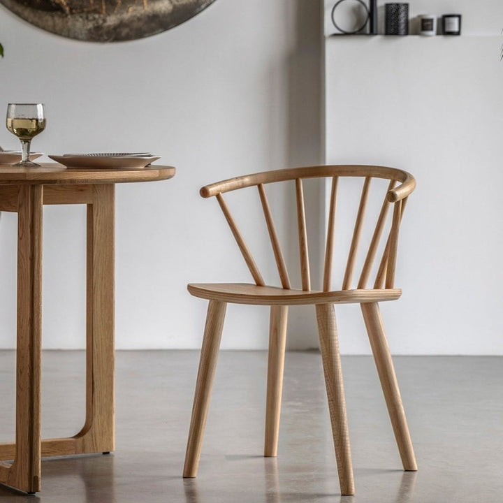 Croft Set of 2 Dining Chairs - Natural GalleryDirect 5