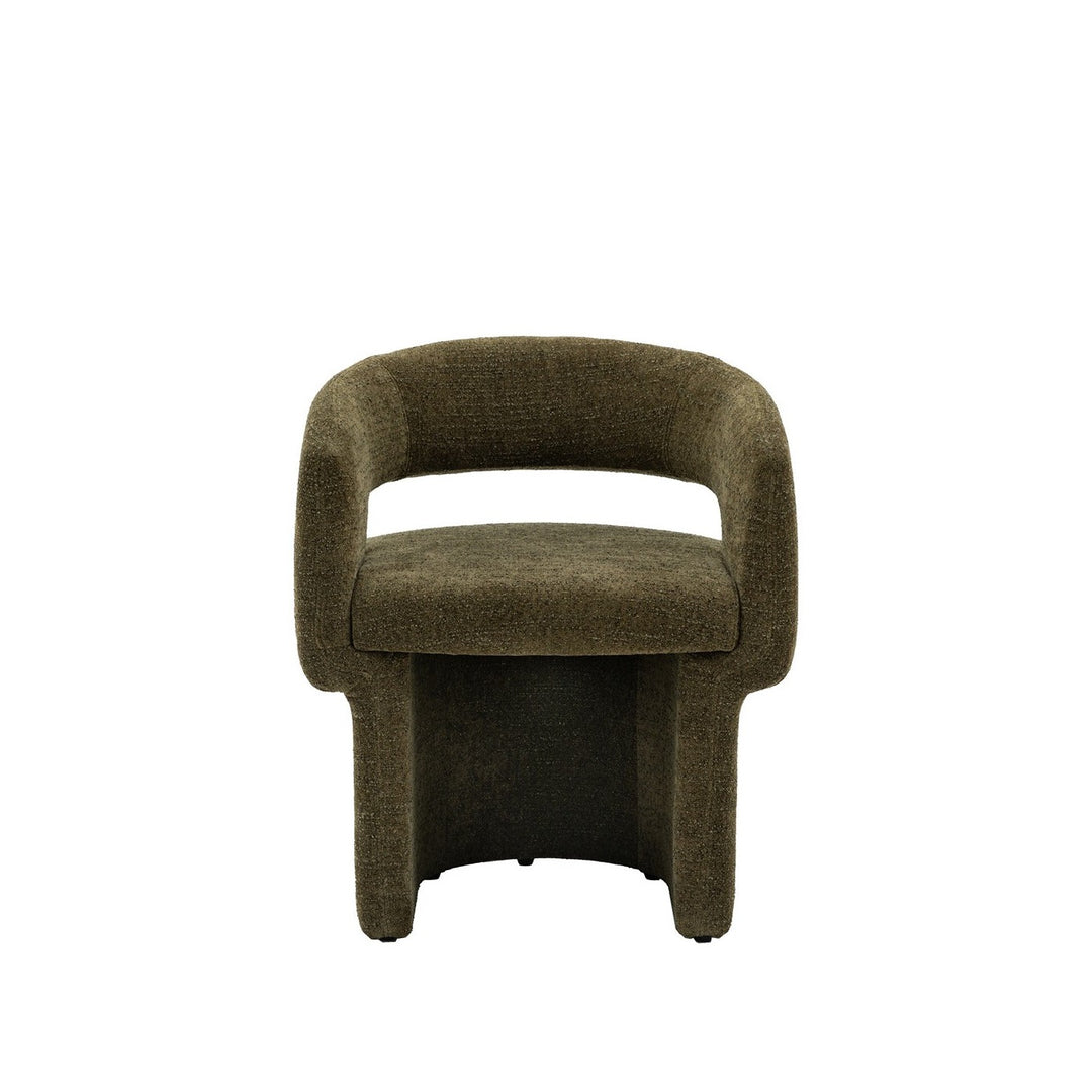 Liora Dining Chair - Green Boucle GalleryDirect 1
