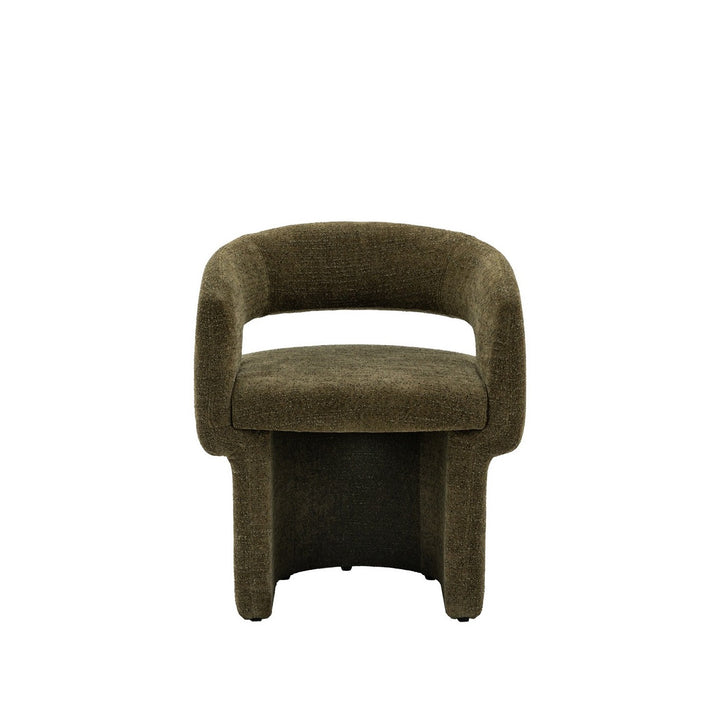 Liora Dining Chair - Green Boucle GalleryDirect 1