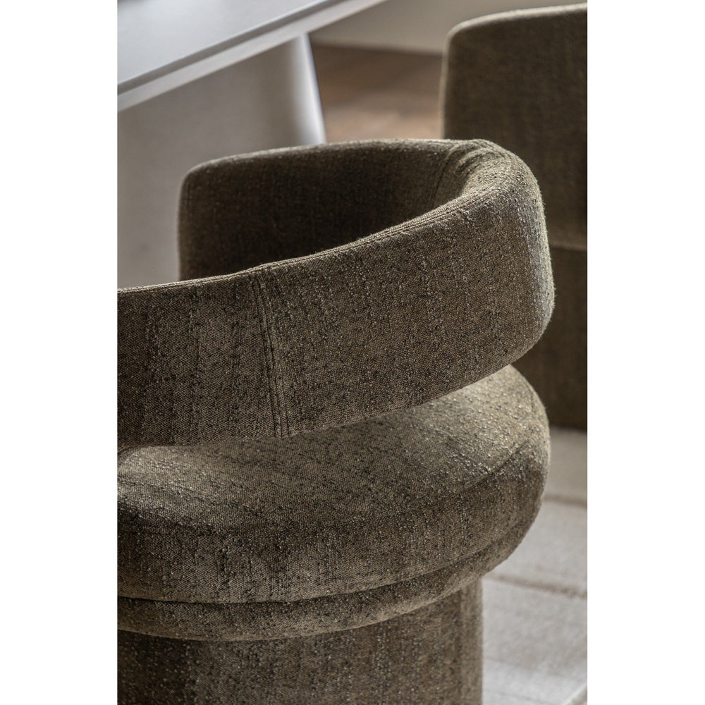 Liora Dining Chair - Green Boucle GalleryDirect 9