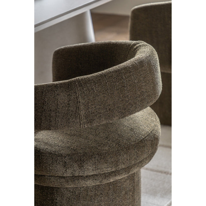 Liora Dining Chair - Green Boucle GalleryDirect 9