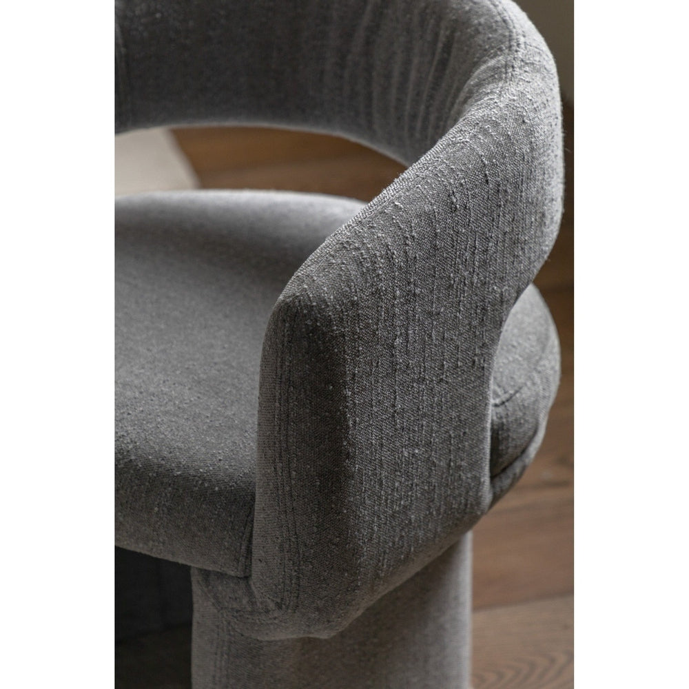 Liora Dining Chair - Grey Boucle GalleryDirect 8