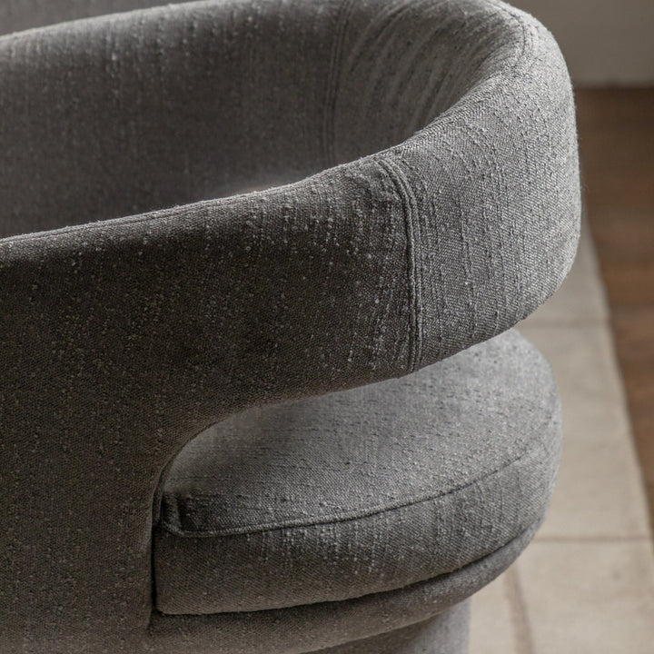 Liora Dining Chair - Grey Boucle GalleryDirect 9