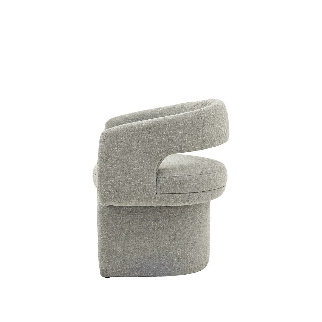 Liora Dining Chair - Grey Boucle GalleryDirect 4