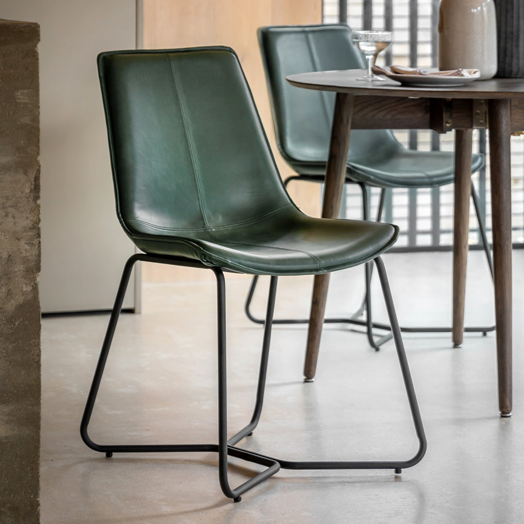 Aviro Set of 2 Chairs - Green GalleryDirect 2