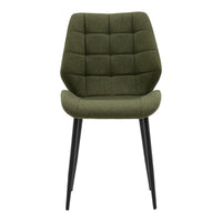 Gallery Interiors Set of 2 Manford Dining Chairs - Bottle Green