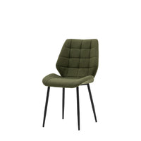 Gallery Interiors Set of 2 Manford Dining Chairs - Bottle Green