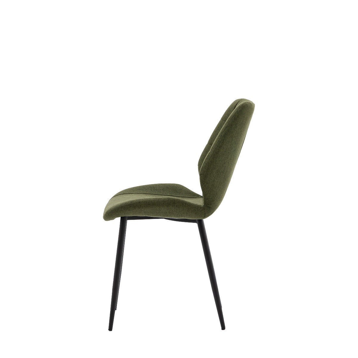 Gallery Interiors Set of 2 Manford Dining Chairs - Bottle Green