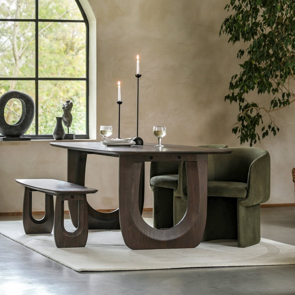  GalleryDirect-Gallery Interiors Arira Dining Table-Brown 789 