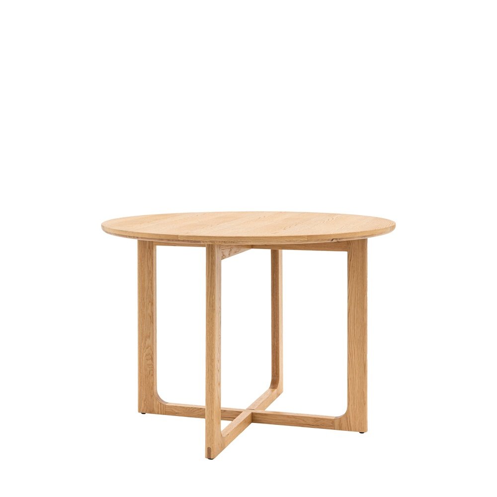 Gallery Interiors Croft Round Dining Table in Natural