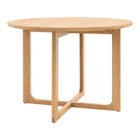 Gallery Interiors Croft Round Dining Table in Natural