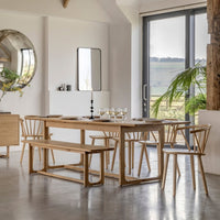 Gallery Interiors Croft Extendable Dining Table in Natural