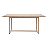 Gallery Interiors Croft Dining Table in Smoke