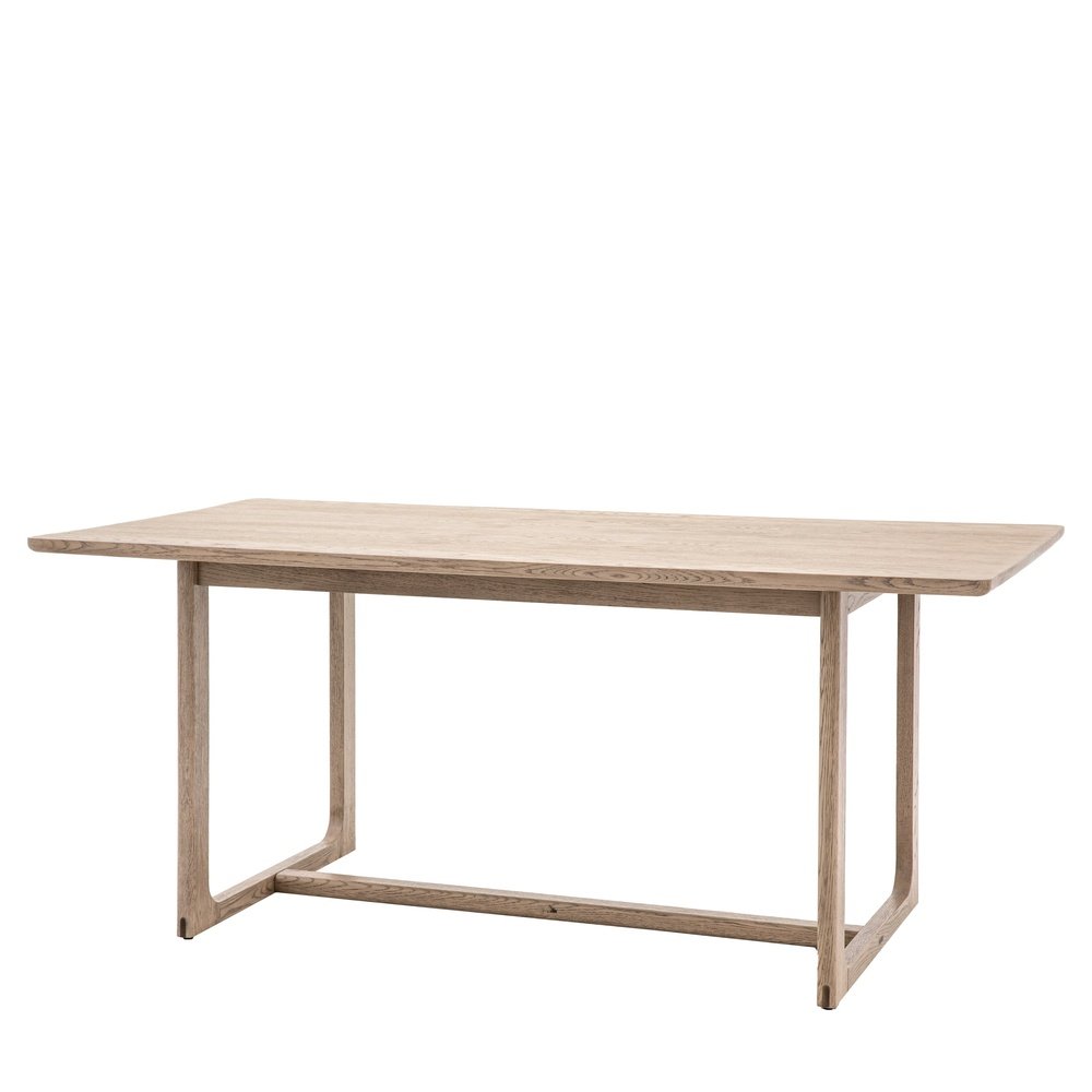 Gallery Interiors Croft Dining Table in Smoke