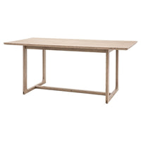 Gallery Interiors Croft Dining Table in Smoke