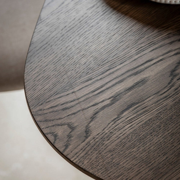 Alston Oval Dining Table - Smoke GalleryDirect 3