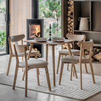 Gallery Interiors Alston Square Dining Table in Natural