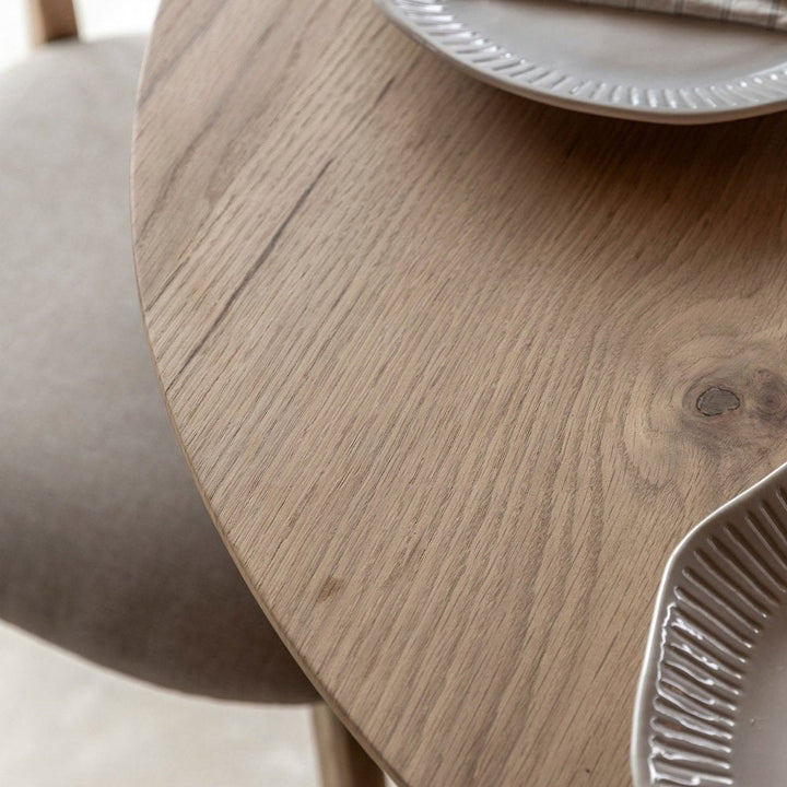 Alston Round Dining Table - Natural GalleryDirect 3