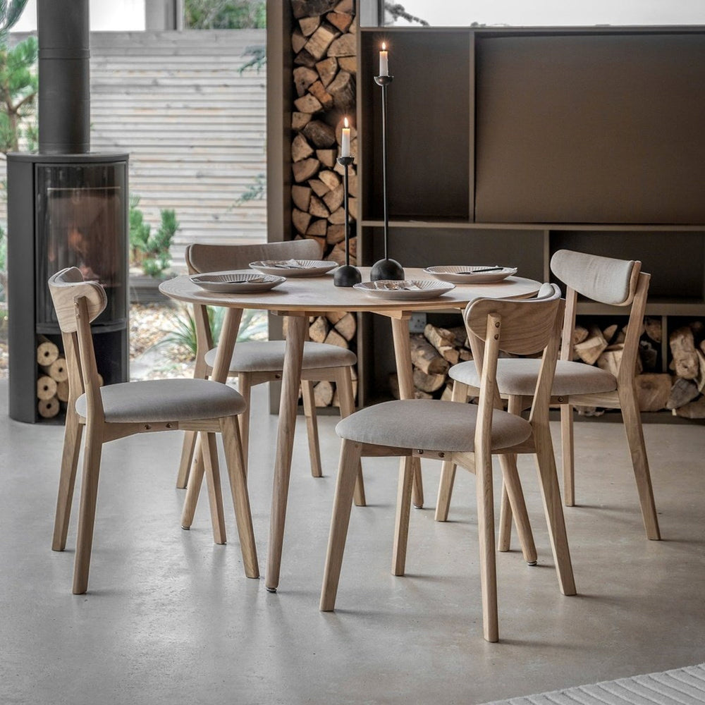 Alston Round Dining Table - Natural GalleryDirect 2