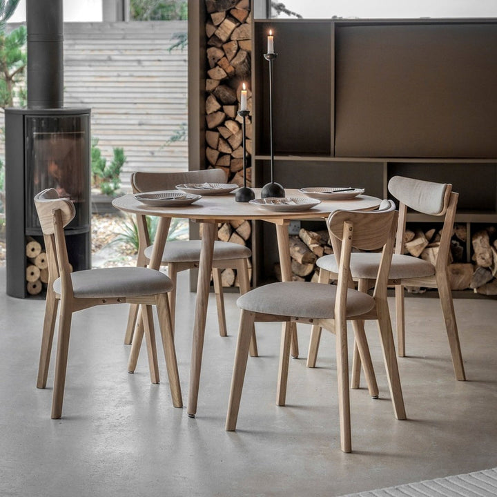 Alston Round Dining Table - Natural GalleryDirect 2