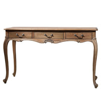 Gallery Interiors Chic Dressing Table in Weathered Wood