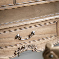 Gallery Interiors Chic Dressing Table in Weathered Wood