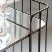 Gallery Interiors Verna Drinks Trolley in Bronze