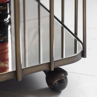 Gallery Interiors Verna Drinks Trolley in Bronze