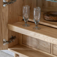 Gallery Interiors Croft Cocktail Cabinet in Natural