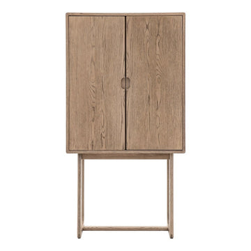 Gallery Interiors Croft Cocktail Cabinet in Smoke