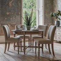 Gallery Interiors Abingdon Round Extendable Dining Table