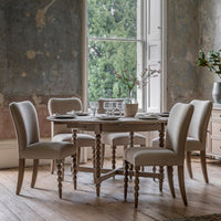 Gallery Interiors Abingdon Round Extendable Dining Table