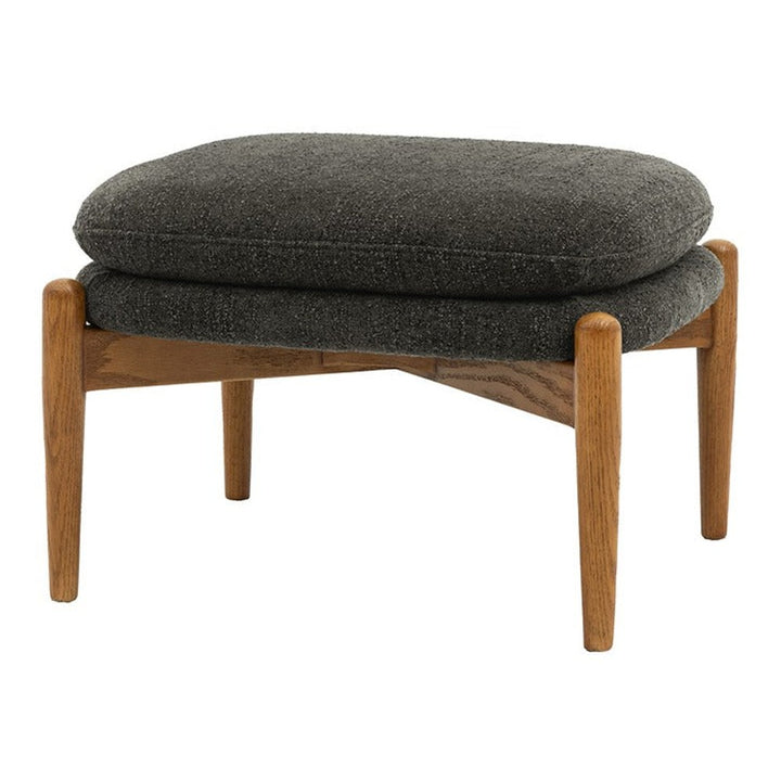 Datsun Footstool - Charcoal Boucle GalleryDirect 4