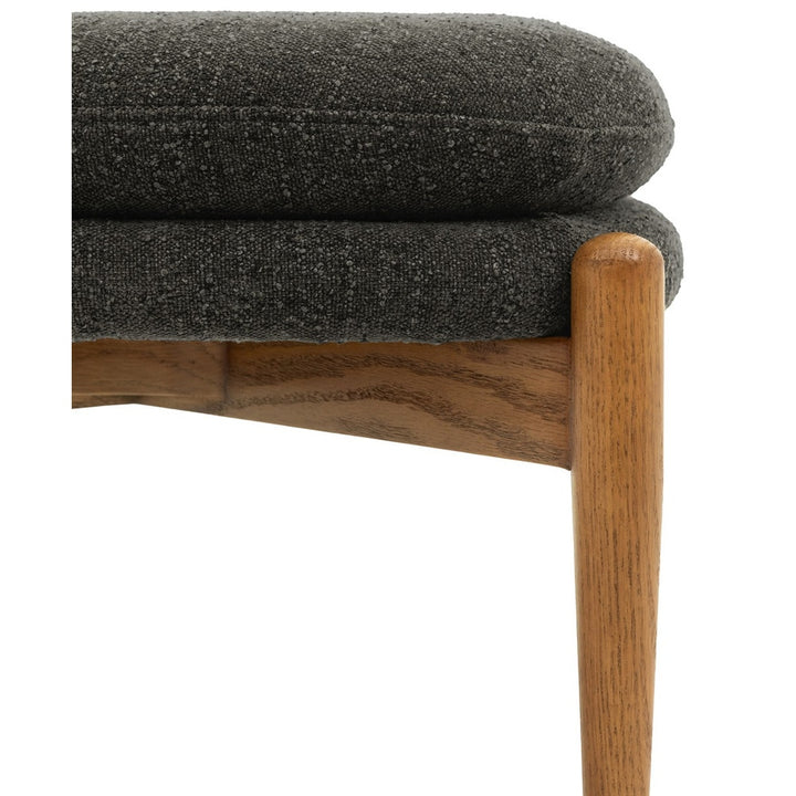 Datsun Footstool - Charcoal Boucle GalleryDirect 5