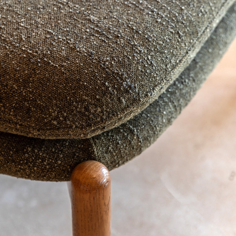 Datsun Footstool - Green Boucle GalleryDirect 5