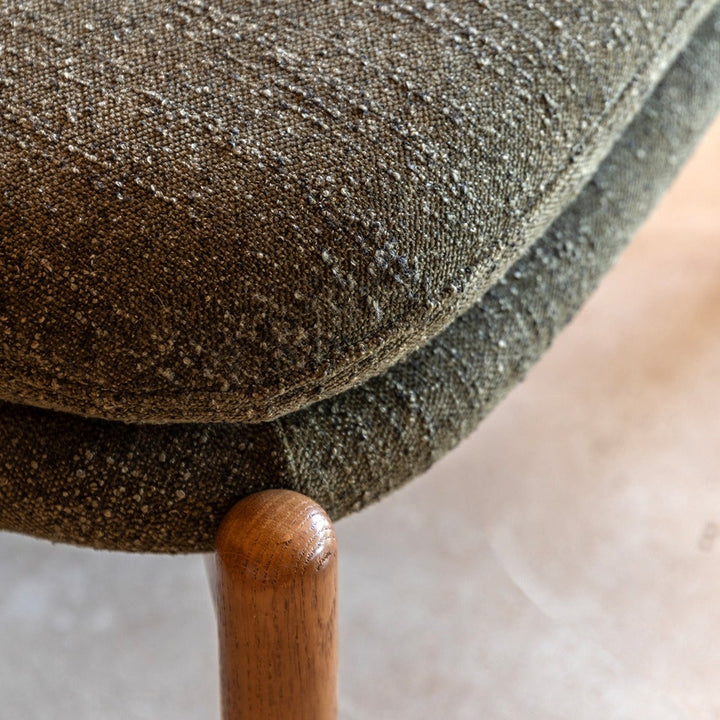 Datsun Footstool - Green Boucle GalleryDirect 5