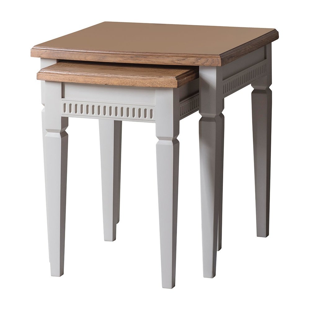 Gallery Interiors Bronte Nest of 2 Tables in Taupe